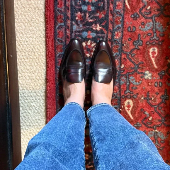 Everlane women’s leather Modern Penny Loafer Mule size 9.5 runs small - Picture 8 of 8